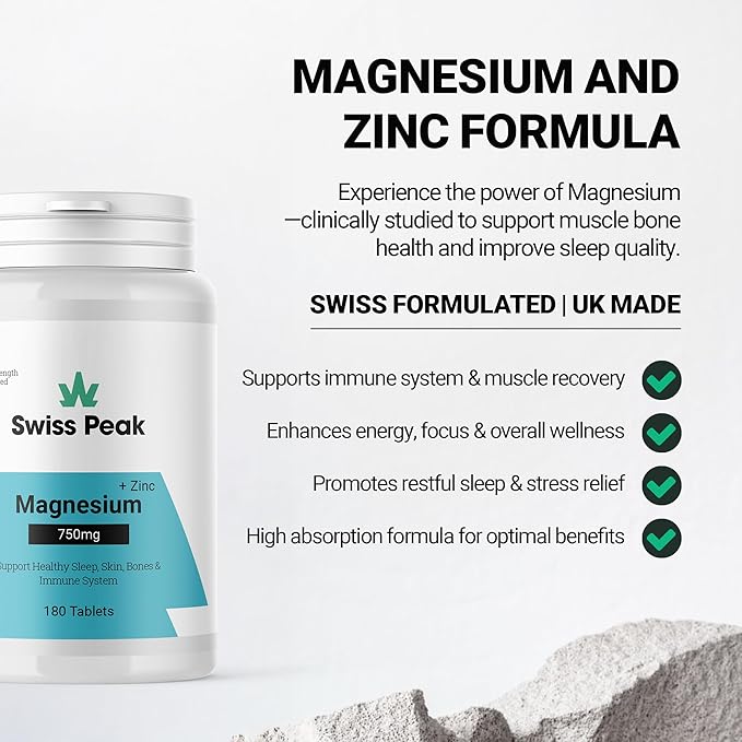 Magnesium Tablets 750mg - SwissPeakCBD